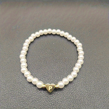 Pulsera Chic con Inicial en Corazón (A-Z)