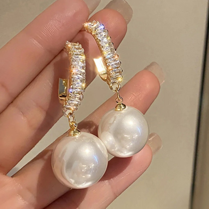 Pendientes Chic Perla y Zircón