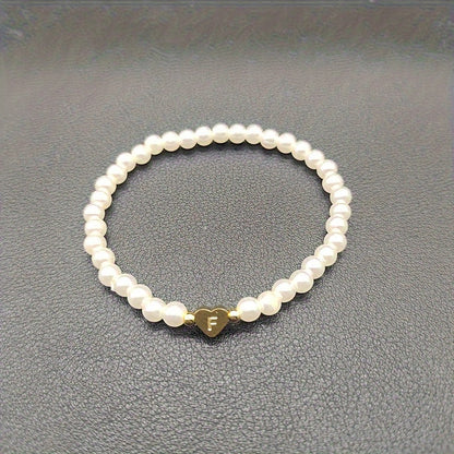 Pulsera Chic con Inicial en Corazón (A-Z)