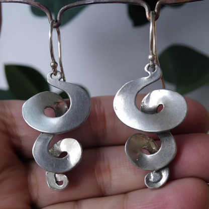 Pendientes Vintage Plata en Espiral
