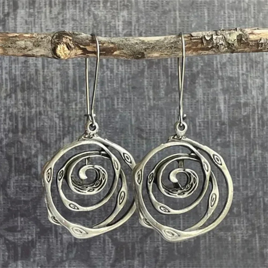 Pendientes Plata Laberinto