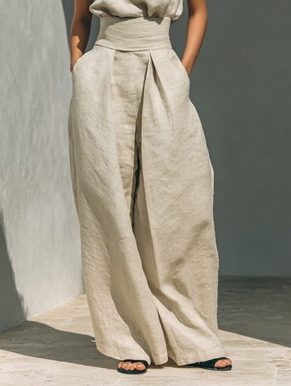 Marieta | Conjunto Minimalista de Blusa y Pantalón