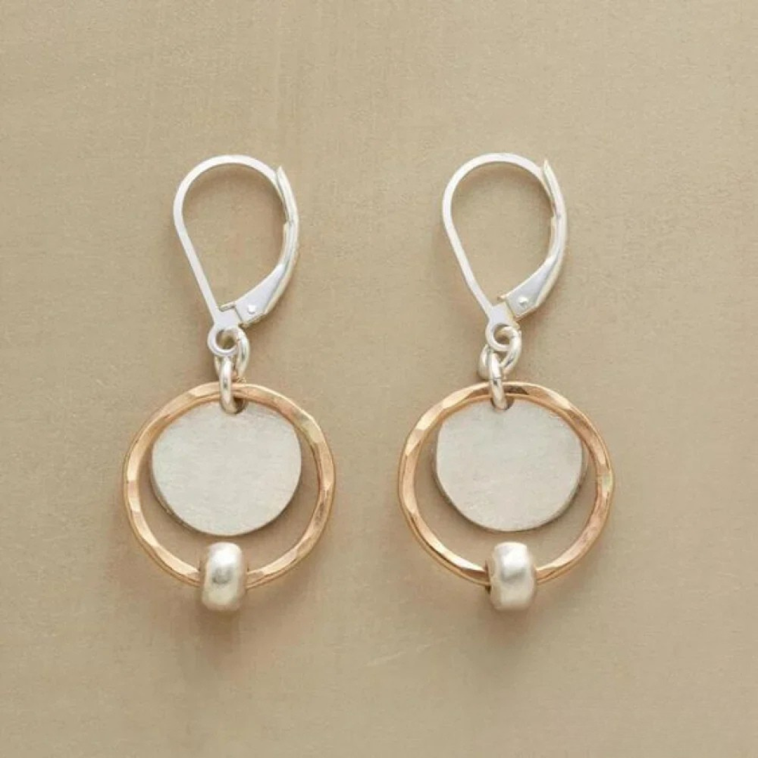 Pendientes Chic Oro y Plata con Perlas II
