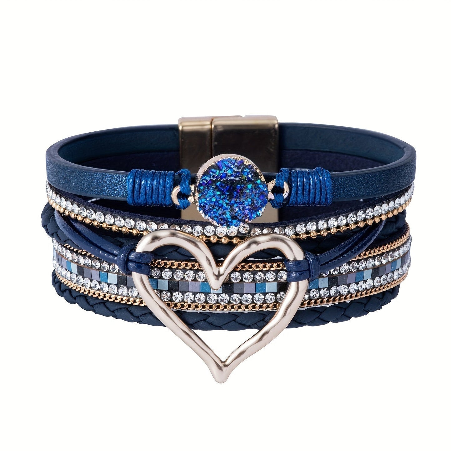 Pulsera Boho Multicapa en Cuero