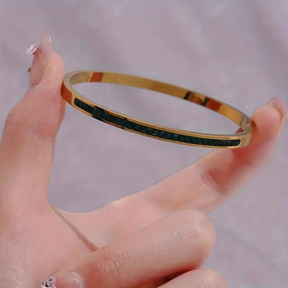 Pulsera Verde Dorada