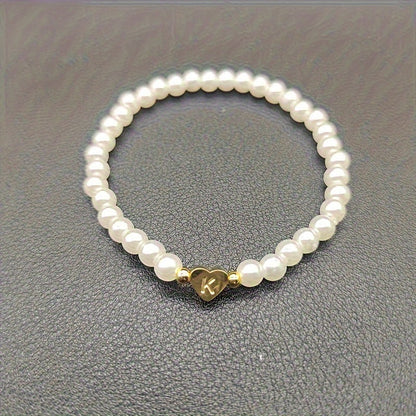 Pulsera Chic con Inicial en Corazón (A-Z)