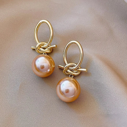Pendientes Colgantes Perla Atemporal