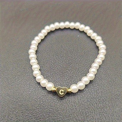 Pulsera Chic con Inicial en Corazón (A-Z)