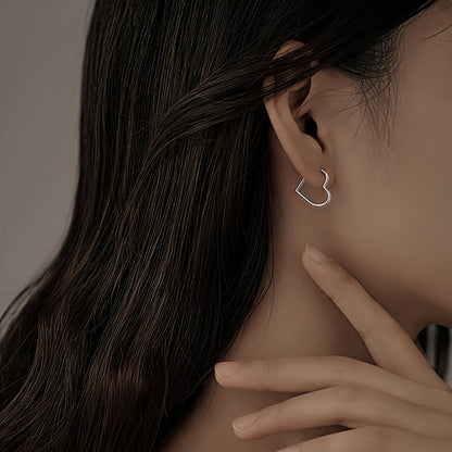 Pendientes Corazón Dorado Acero Inoxidable