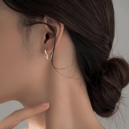 Pendientes Corazón Dorado Acero Inoxidable