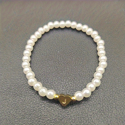 Pulsera Chic con Inicial en Corazón (A-Z)