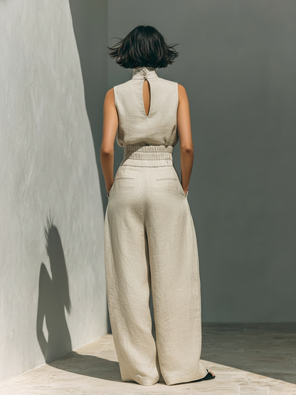 Marieta | Conjunto Minimalista de Blusa y Pantalón