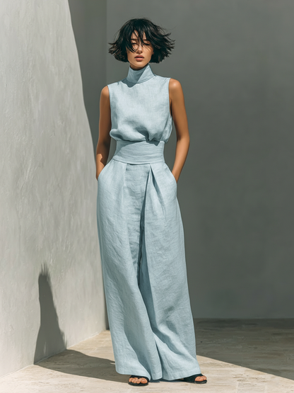 Marieta | Conjunto Minimalista de Blusa y Pantalón