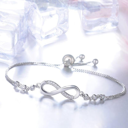 Pulsera Ajustable Infinito Oro Rosa
