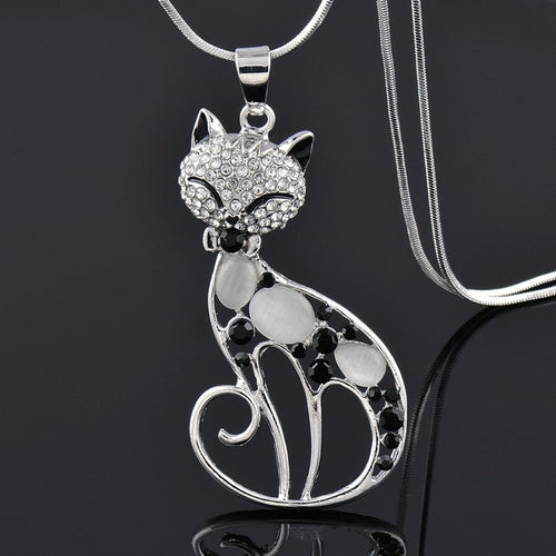 Collar Gatitos del Amor Plata Sterling