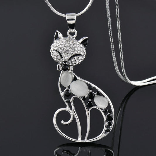Collar Gatitos del Amor Plata Sterling