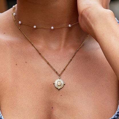 Collar Vintage Monique con Piedra