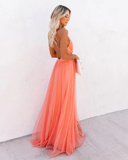 Patrec | Vestido mujer elegante maxi vestido