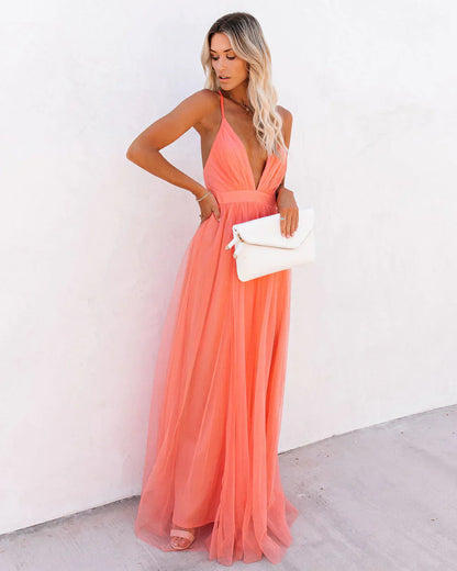 Patrec | Vestido mujer elegante maxi vestido