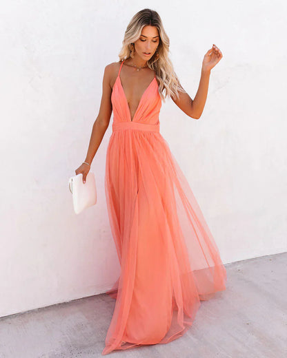 Patrec | Vestido mujer elegante maxi vestido