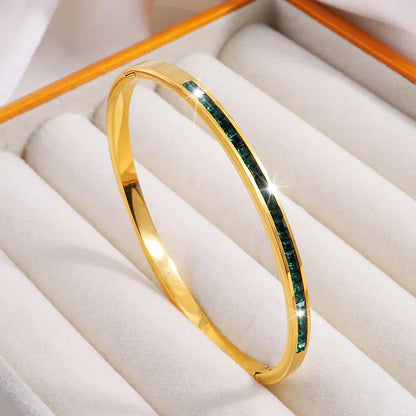 Pulsera Verde Dorada