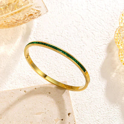 Pulsera Verde Dorada