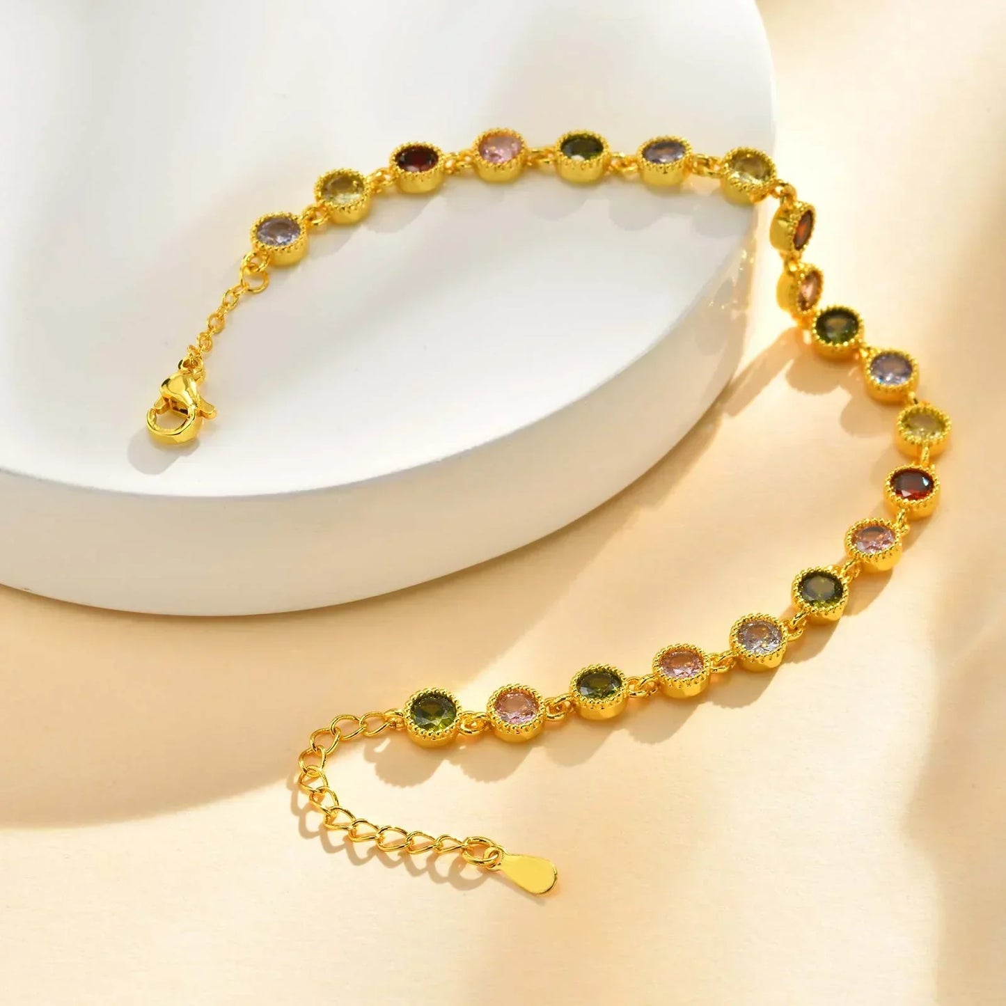 Pulsera Charm Arcoíris Luminoso