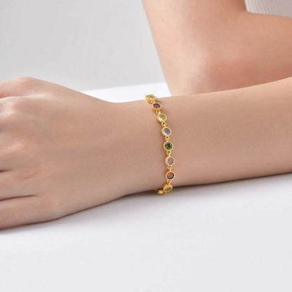 Pulsera Charm Arcoíris Luminoso
