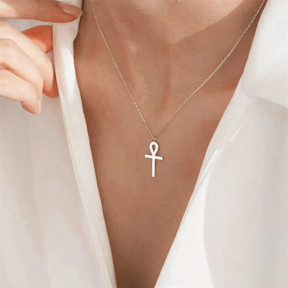 Collar Colgante Ankh Dorado