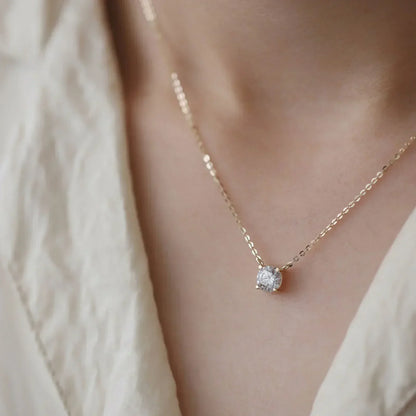 Collar Chapado en Oro con Zirconios