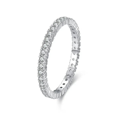 Anillo Eternidad Minimal Luminoso