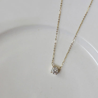 Collar Chapado en Oro con Zirconios