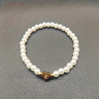 Pulsera Chic con Inicial en Corazón (A-Z)