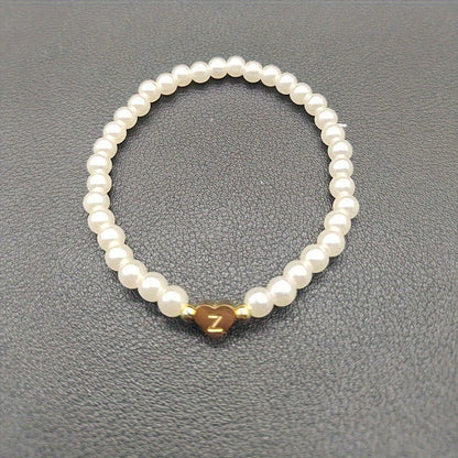 Pulsera Chic con Inicial en Corazón (A-Z)