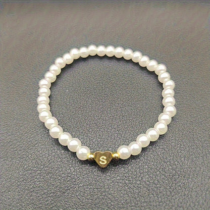 Pulsera Chic con Inicial en Corazón (A-Z)