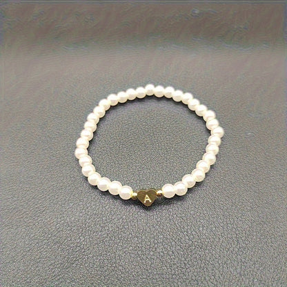 Pulsera Chic con Inicial en Corazón (A-Z)