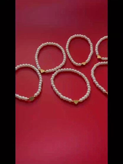 Pulsera Chic con Inicial en Corazón (A-Z)