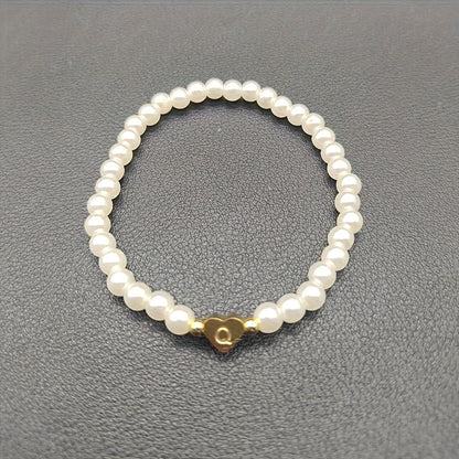 Pulsera Chic con Inicial en Corazón (A-Z)