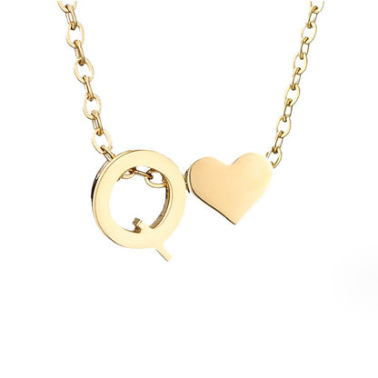 Collar Inicial Atemporal con Corazón