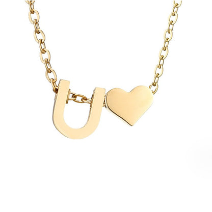Collar Inicial Atemporal con Corazón
