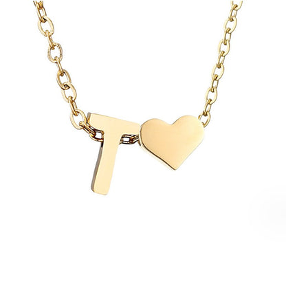 Collar Inicial Atemporal con Corazón