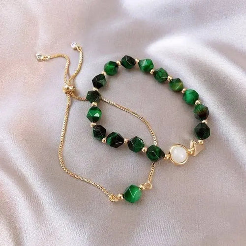 Set de Pulseras Elegantes Verdes