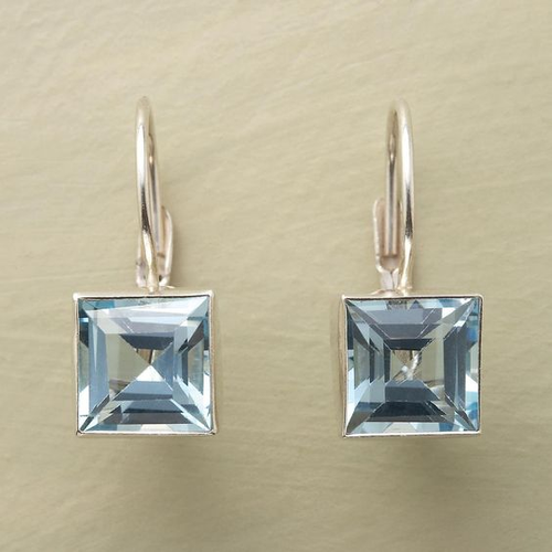 Pendientes Cristal Azul Harvest