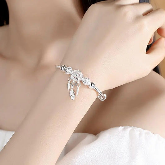Pulsera con Cólgante Atrapasueños Plata